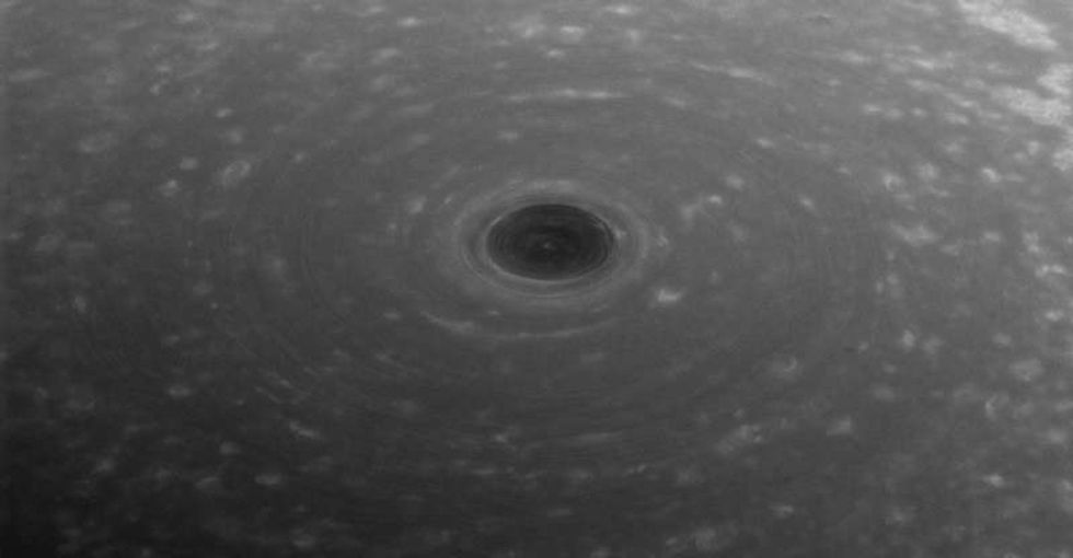 Cassini is crashing into Saturn. The final photos are nothing short of astounding.