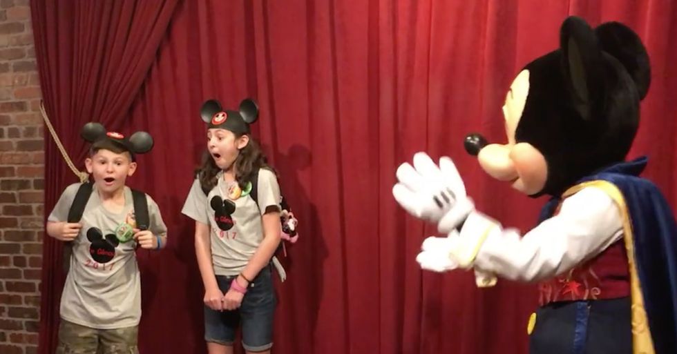 We're all weeping over a sweet video of Mickey Mouse telling 2 kids they're being adopted.