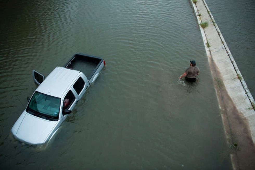 Houston's mayor sent a blunt message of support to undocumented immigrants fleeing Harvey.