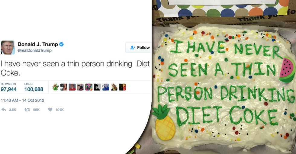 This woman is shutting down trolls by shutting their cakeholes. Literally.