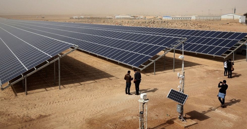 80,000 refugees in the desert just got their own solar power plant.