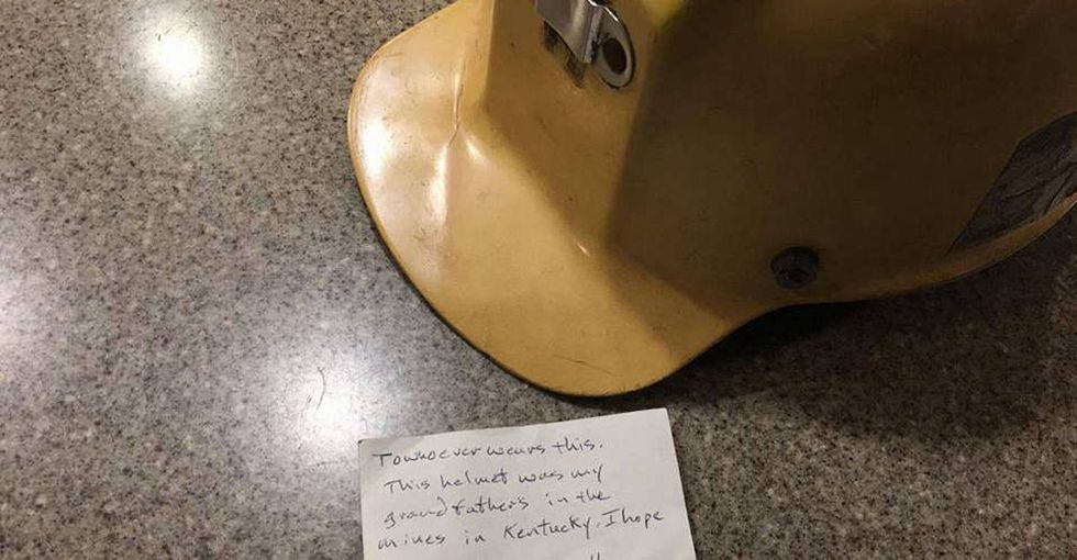 A cop picked up a donated helmet on 9/11. Months later, he found a note inside.