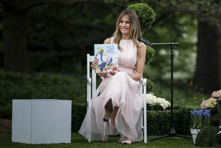 was melania reading a prompter in pennsylvania was melania reading a prompter in pennsylvania