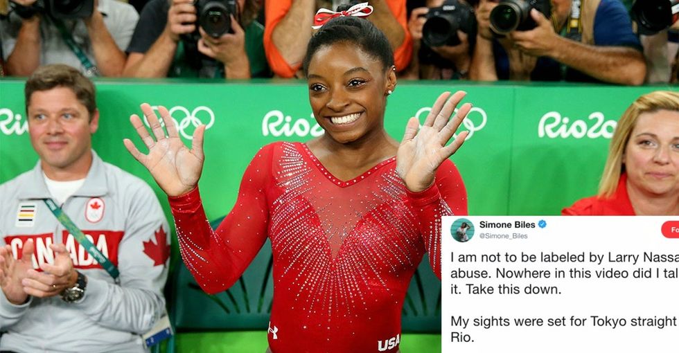 In one tweet, Simone Biles reminds the world to stop defining women by their trauma.