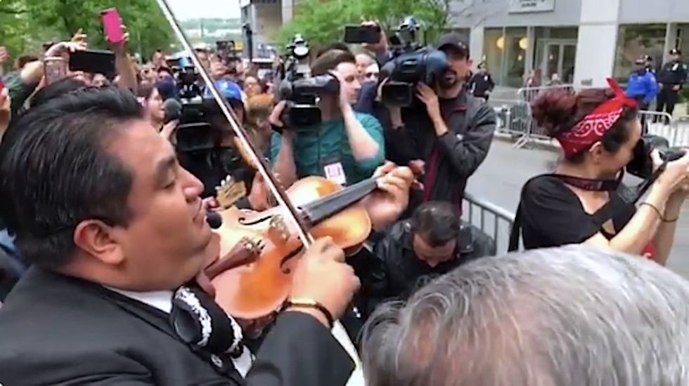 After a lawyer's racist rant went viral, a mariachi band showed up outside his apartment.