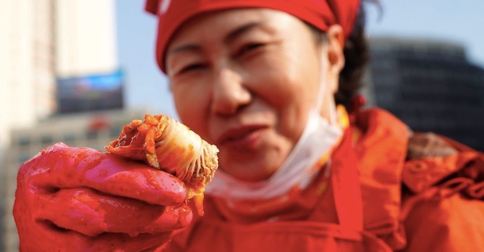 A Korean festival just made 60 tons of free kimchi for those who need it.