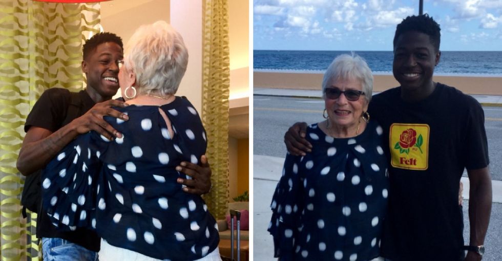 Pics of these unlikely friends meeting for the first time have blown up the internet.
