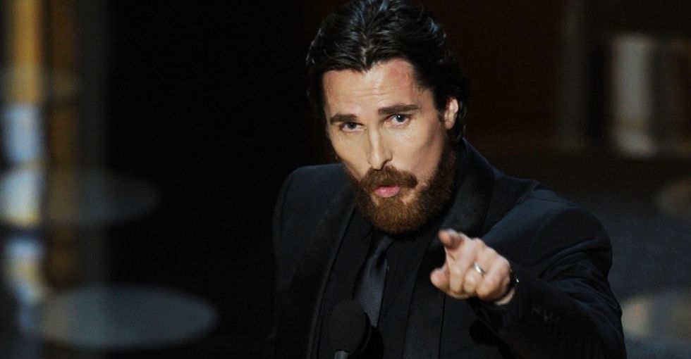 Christian Bale shares why white men should step aside in favor of diverse voices.