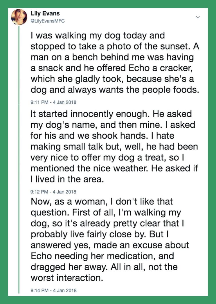 Woman S Explanation For Being Standoffish To Men In Public Brings Up An Important Point About Unwanted Attention Upworthy