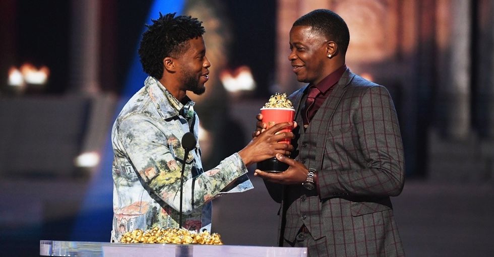 The unforgettable moment when Chadwick Boseman gave his MTV award to a real-life hero.