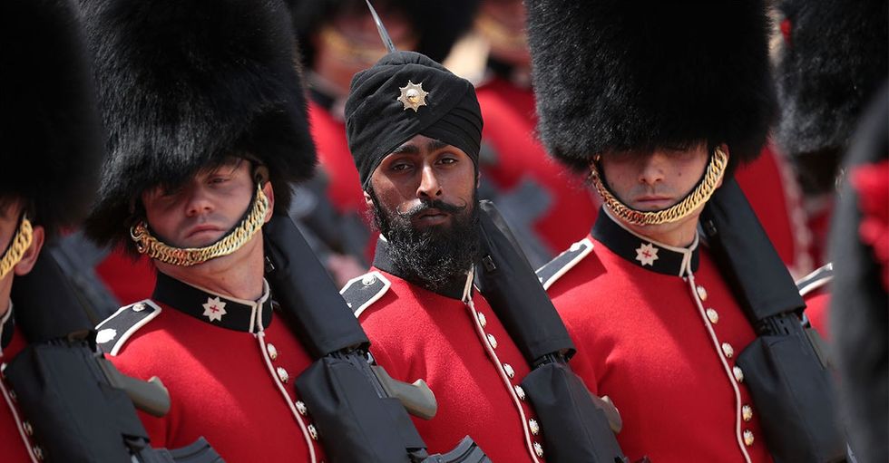 This British soldier celebrated the queen's birthday with a nod to changing traditions