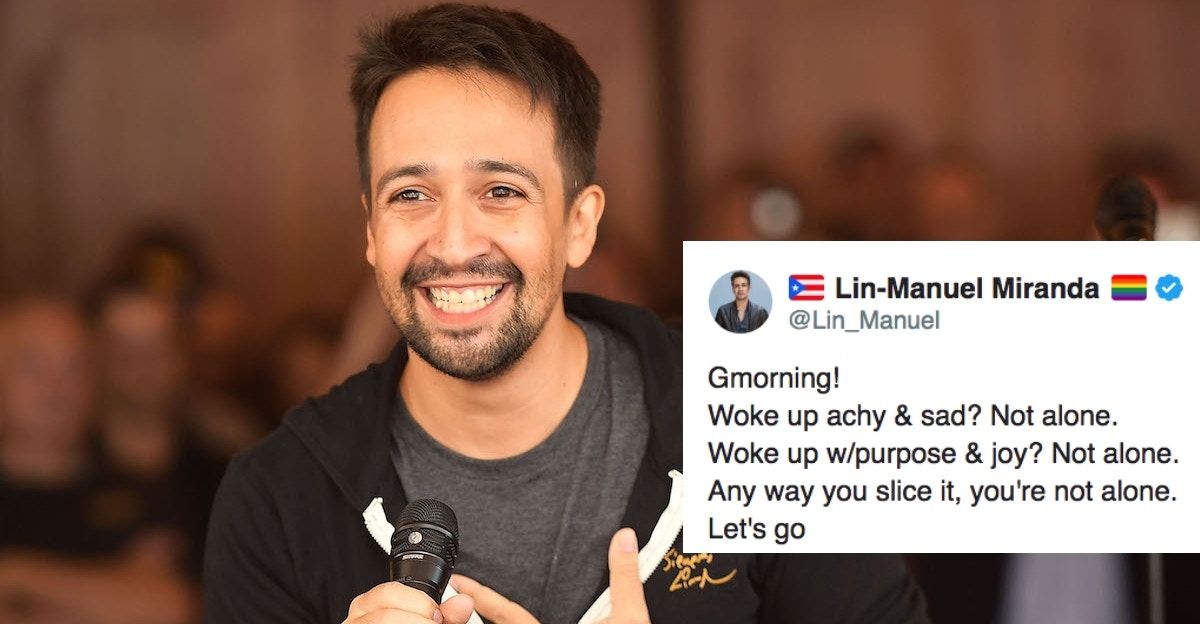 Lin manuel discount miranda gmorning tweets