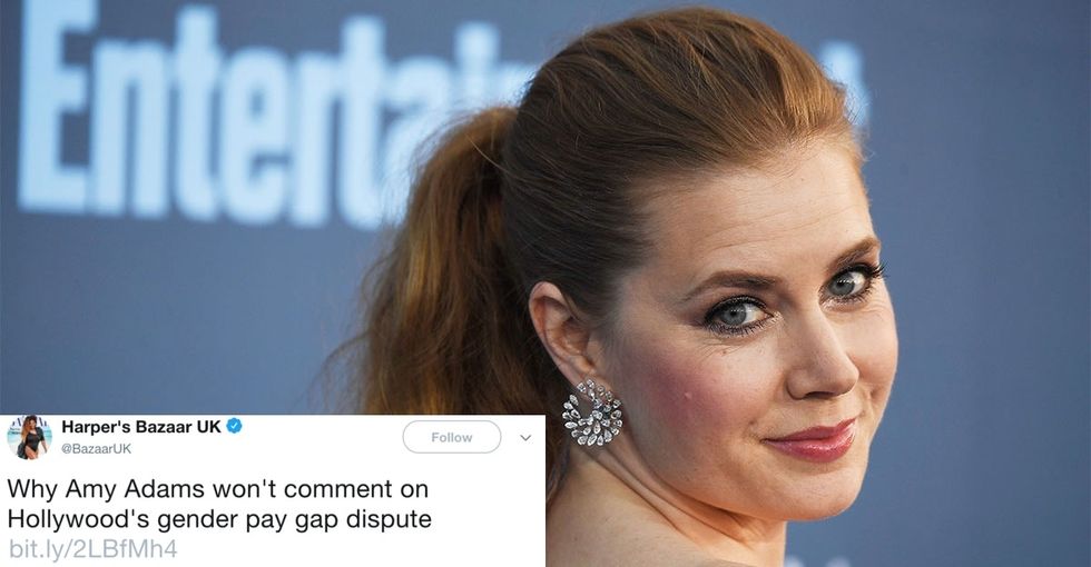 Why Amy Adams' silence on equal pay in Hollywood speaks volumes for workers' rights.