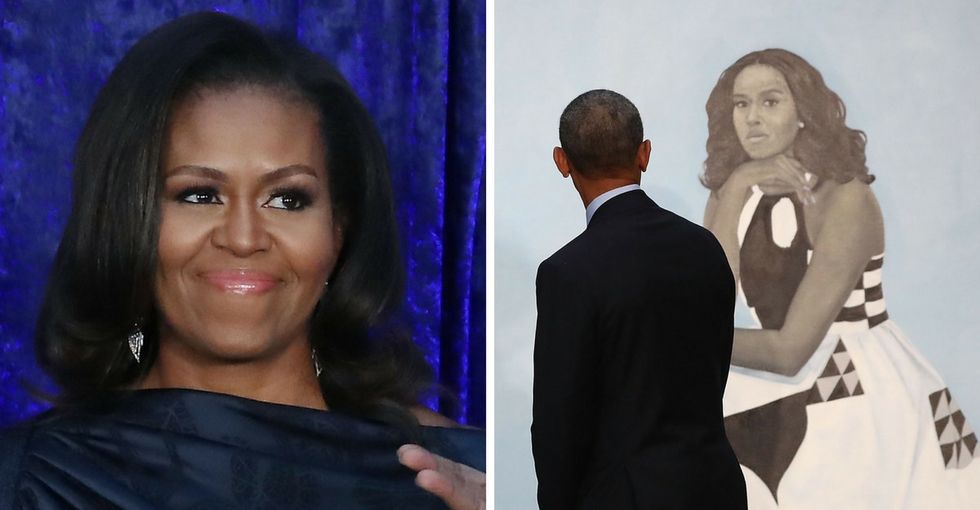 In a touching post, Michelle Obama said she was 'overwhelmed' by her portrait. So are we.