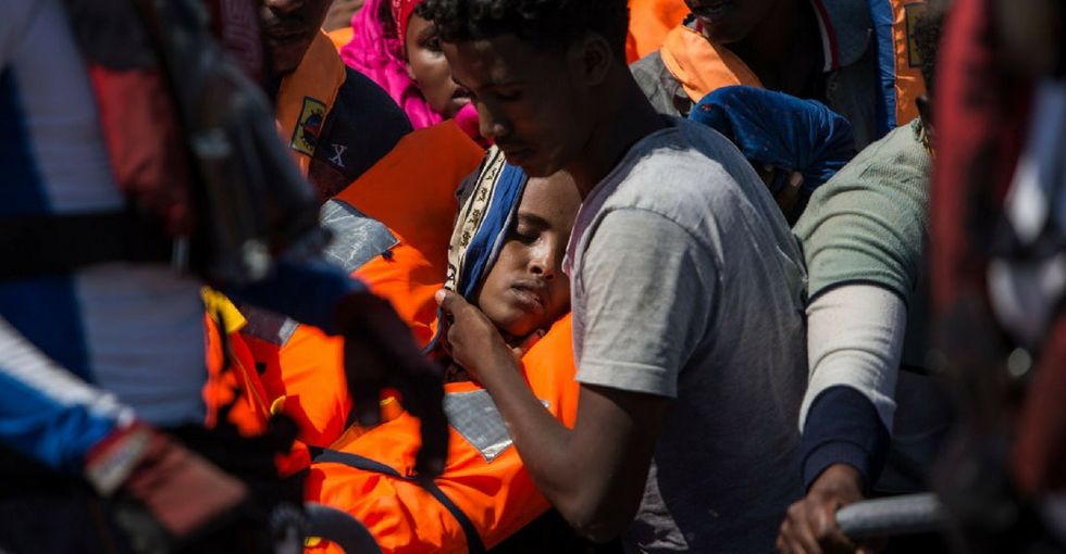 A U.S. warship saved a group of drowning migrants. But they had nowhere to go.