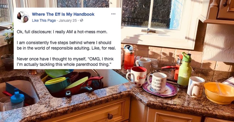 Sick of picture-perfect social media posts, a mom got real about the chaos of parenting.