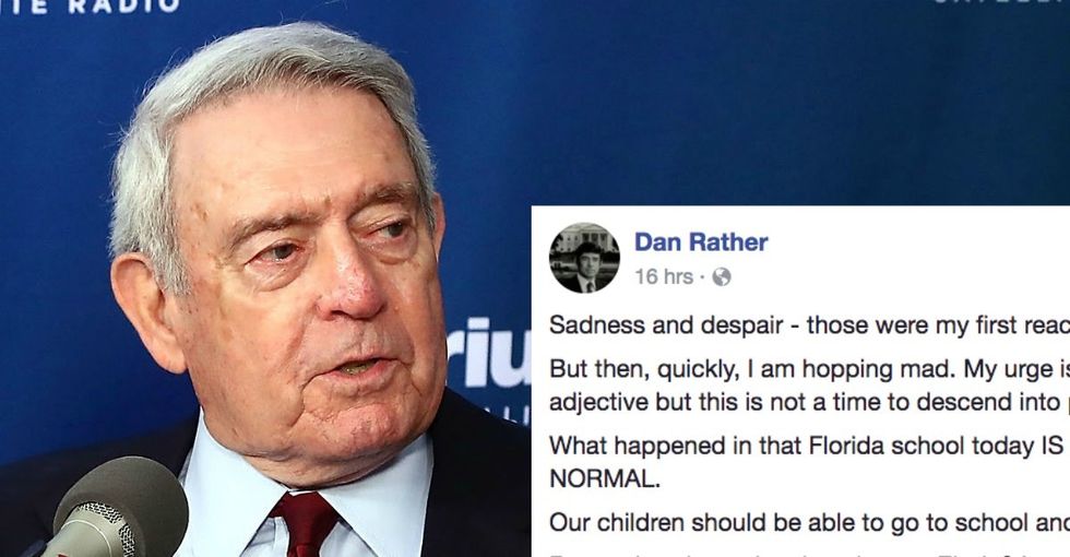 Dan Rather's gut-wrenching reaction to the Florida school shooting is a must-read.
