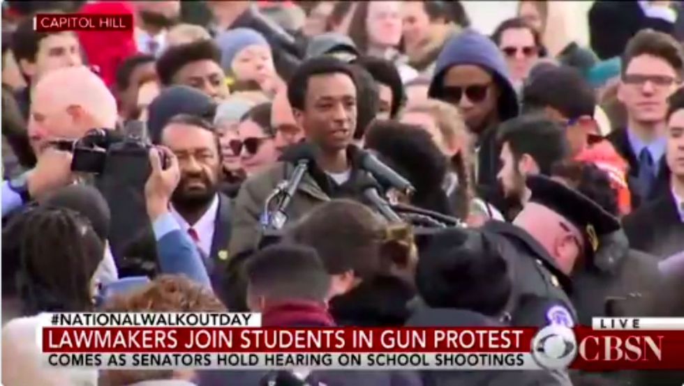 This kid's one-minute speech puts the cost of gun violence in a gripping new light.