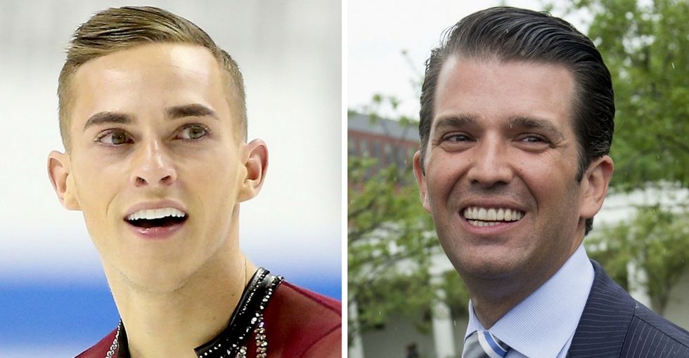 Trump Jr. attacked Adam Rippon — except he got the facts wrong.