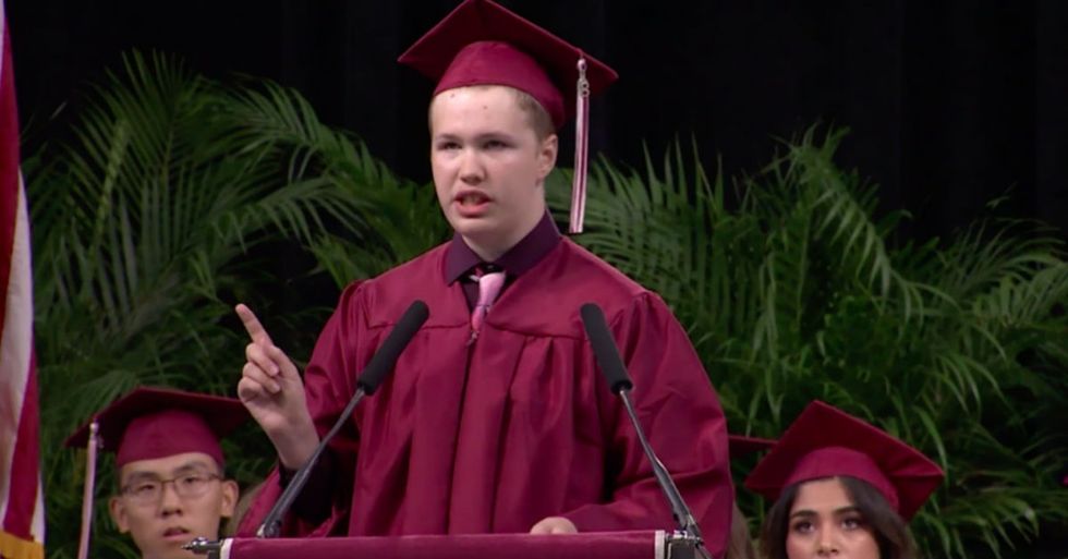 This 6-minute graduation speech from a student with autism is a must watch.