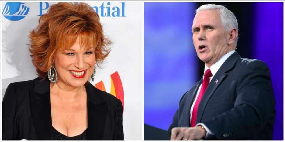 Maybe Joy Behar should apologize for this joke — but not to Mike Pence.