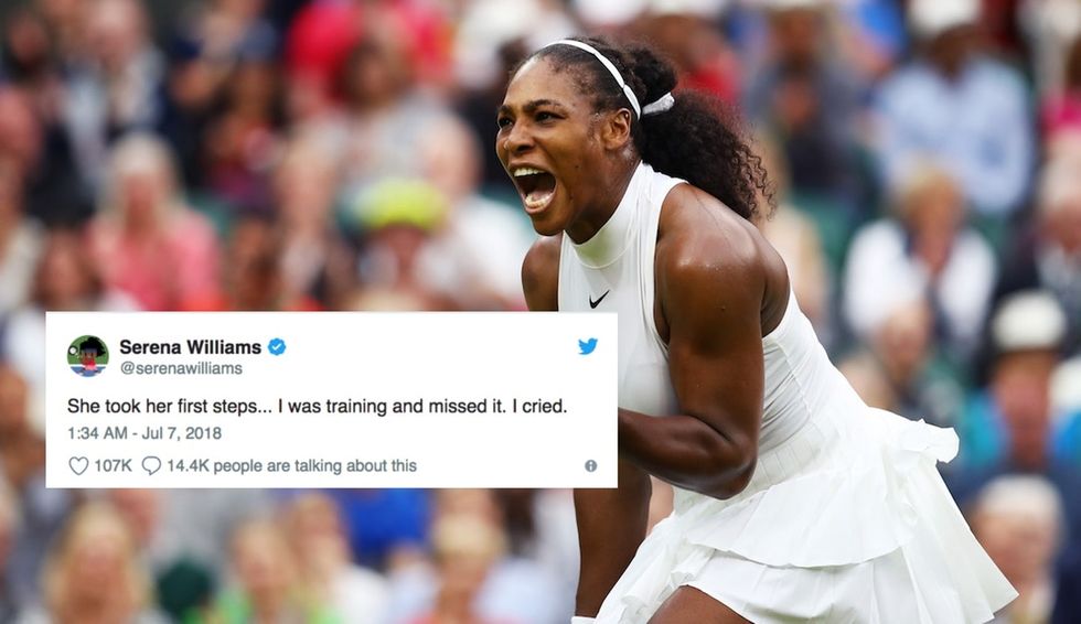 This viral tweet from Serena Williams shows just what a shared experience parenting is.