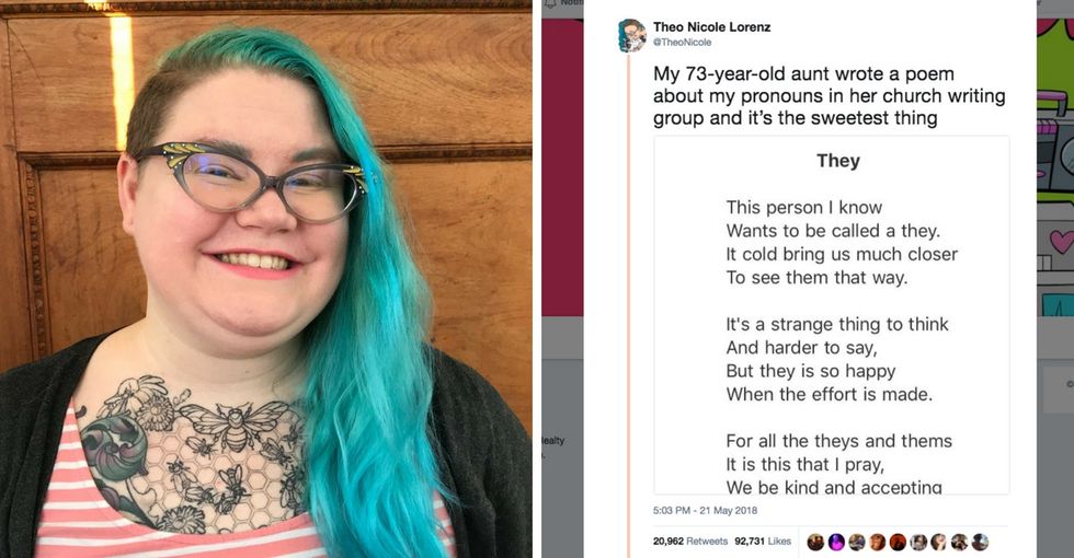 A poem about pronouns is bringing people to happy tears.