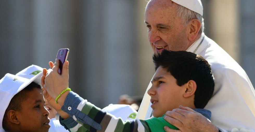 'You have it in you to shout': The pope rallies behind teens demanding change.