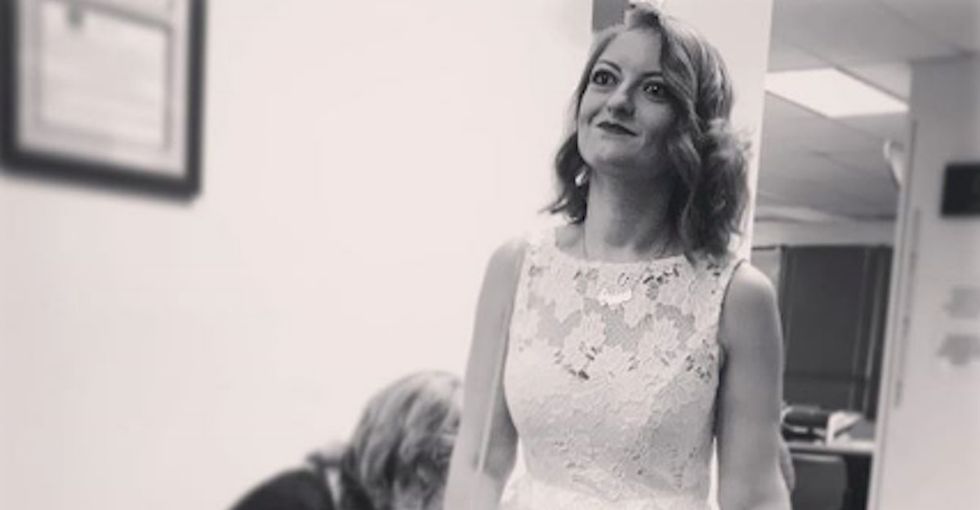 This bride's cold feet had nothing to do with her fiancé. It had to do with her feminism.