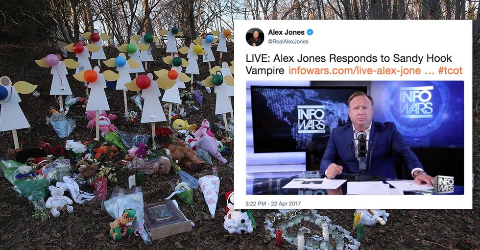 Alex Jones gets sued for his relentless campaign to torment Sandy Hook parents.