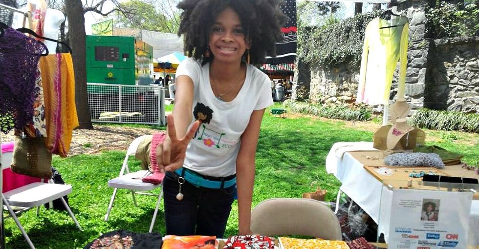 Want to help the planet while shopping? Take a lesson from this teen designer.
