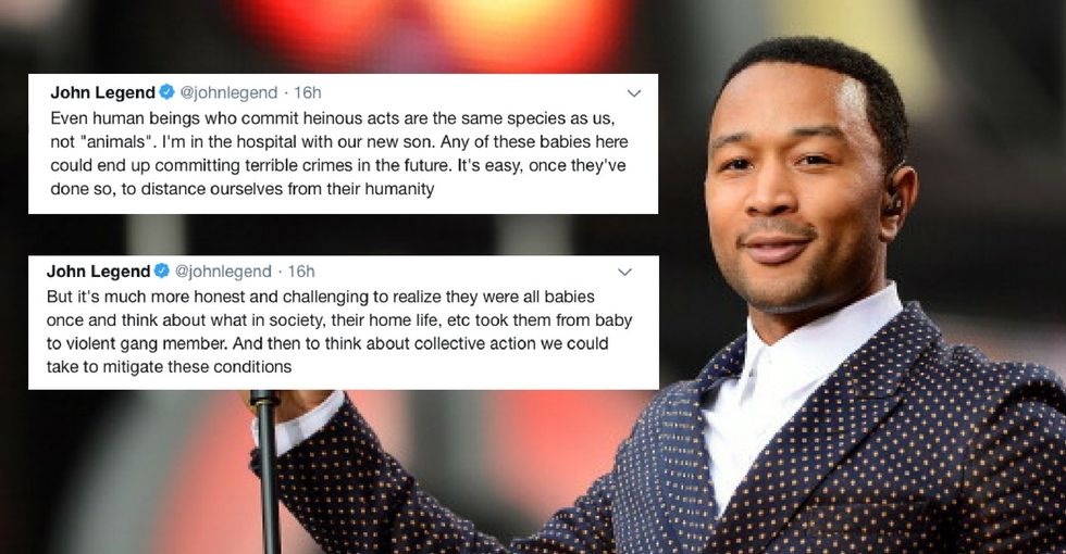 John Legend nailed why calling MS-13 gang members 'animals' is a problem.
