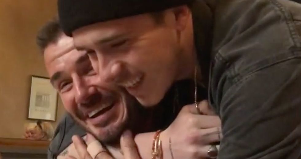 This video of David Beckham losing it after seeing his kid is peak dad-son goals.