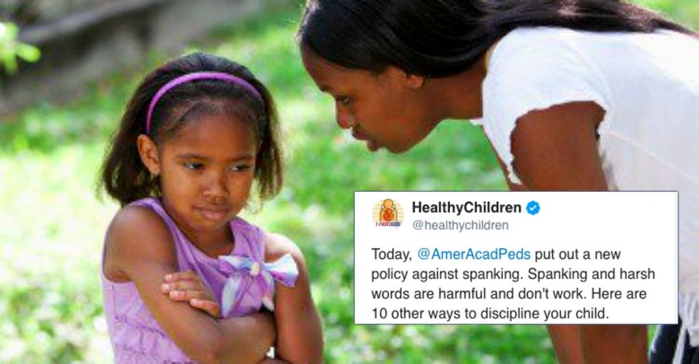 Pediatricians have just declared that spanking under any circumstances is bad for children.