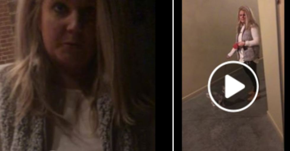 She blocked a black man from entering his own building, then followed him to his door.