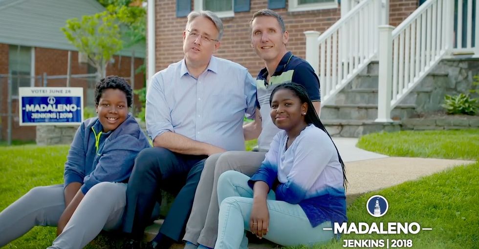 Watch this candidate for Maryland governor try to 'piss off' Trump by kissing his husband.