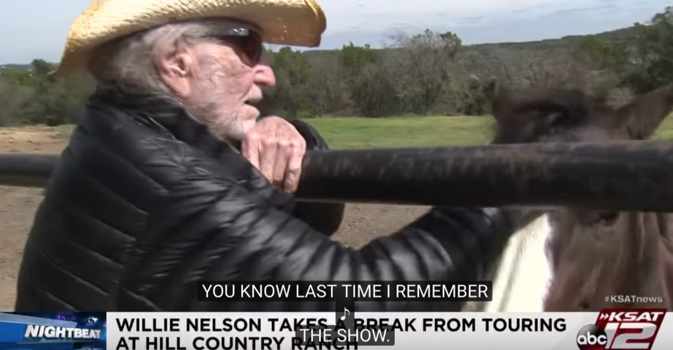 Willie Nelson saved the lives of 70 horses and gave them a place to roam on his farm.