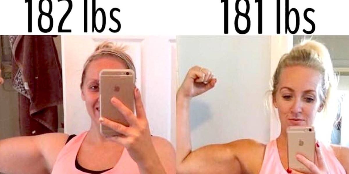 Woman posts dramatic before-and-after pics of one pound loss to prove that weight is meaningless