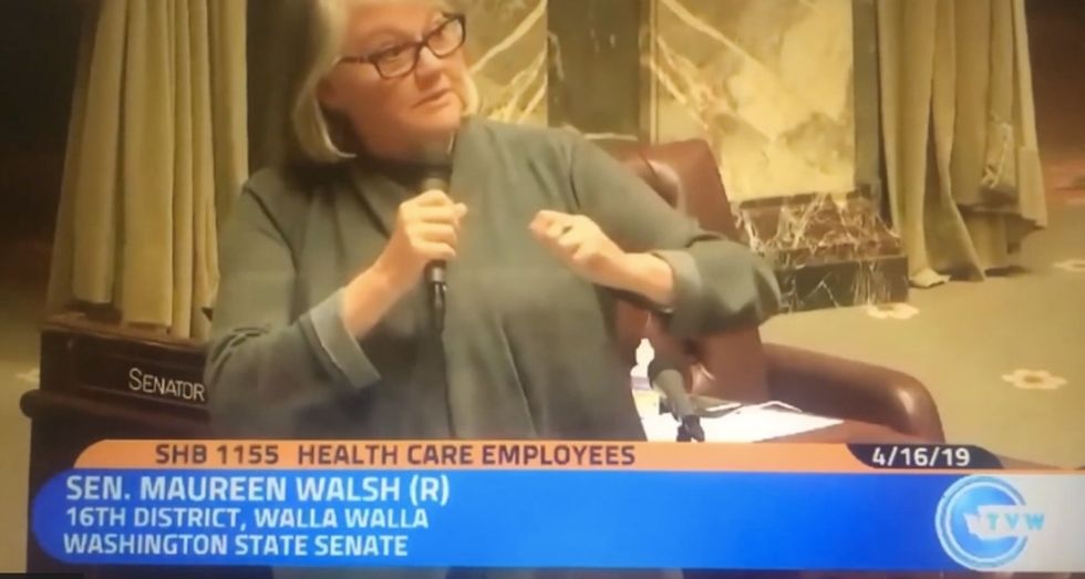 This senator said nurses "sit around playing cards" most of the day. Big mistake. Big. Huge.