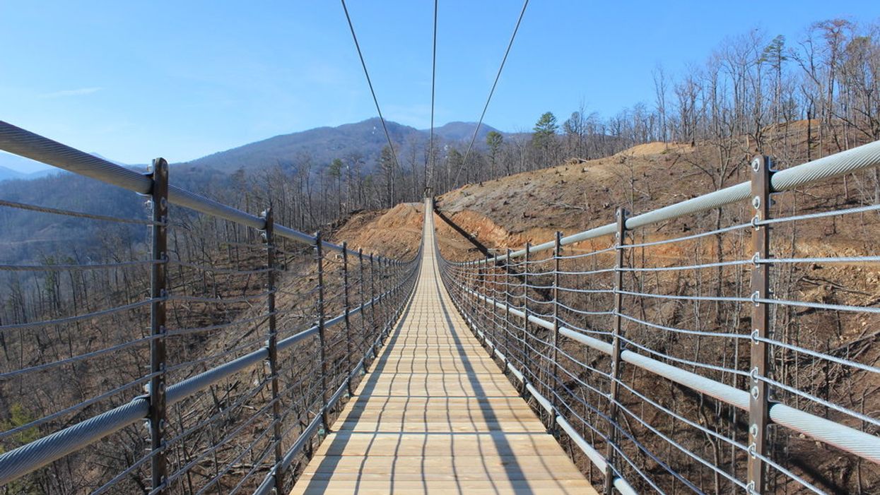 Gatlinburg's SkyBridge, the longest pedestrian suspension bridge in North America, opens today