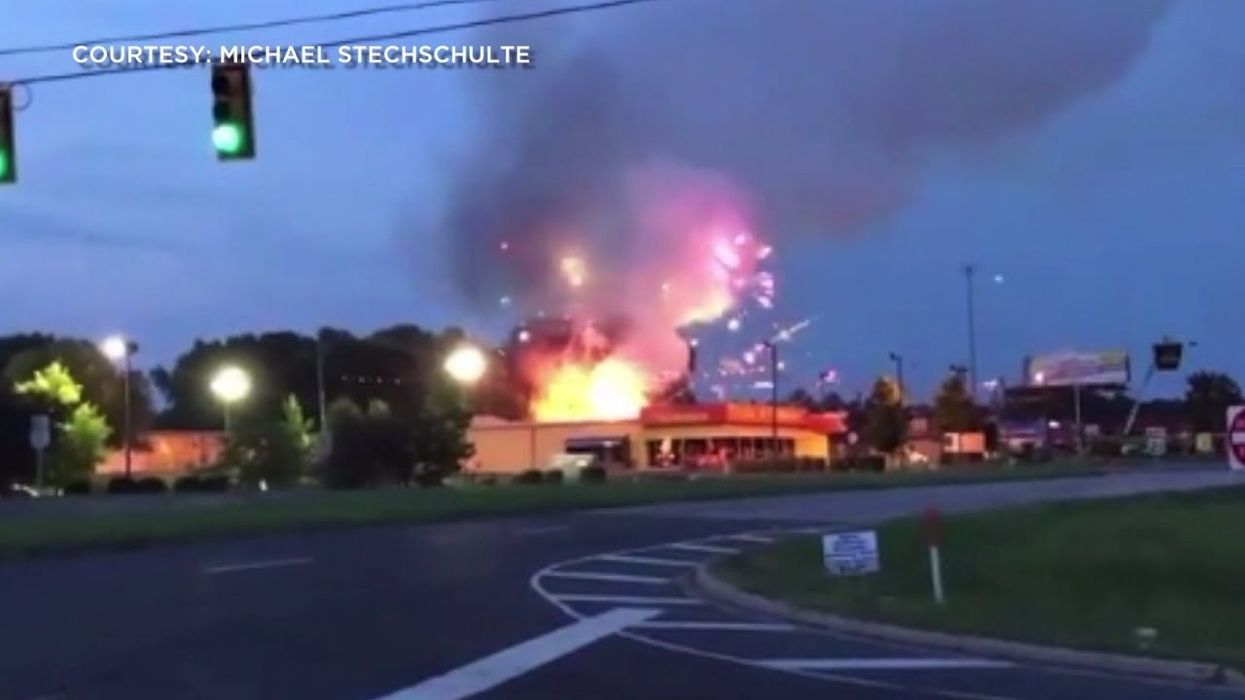 Watch fireworks go off after fire breaks out near South Carolina fireworks stand
