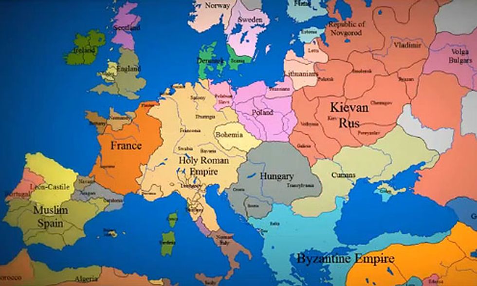 La Mappa Dell Europa Dall Anno 1000 A Oggi Panorama