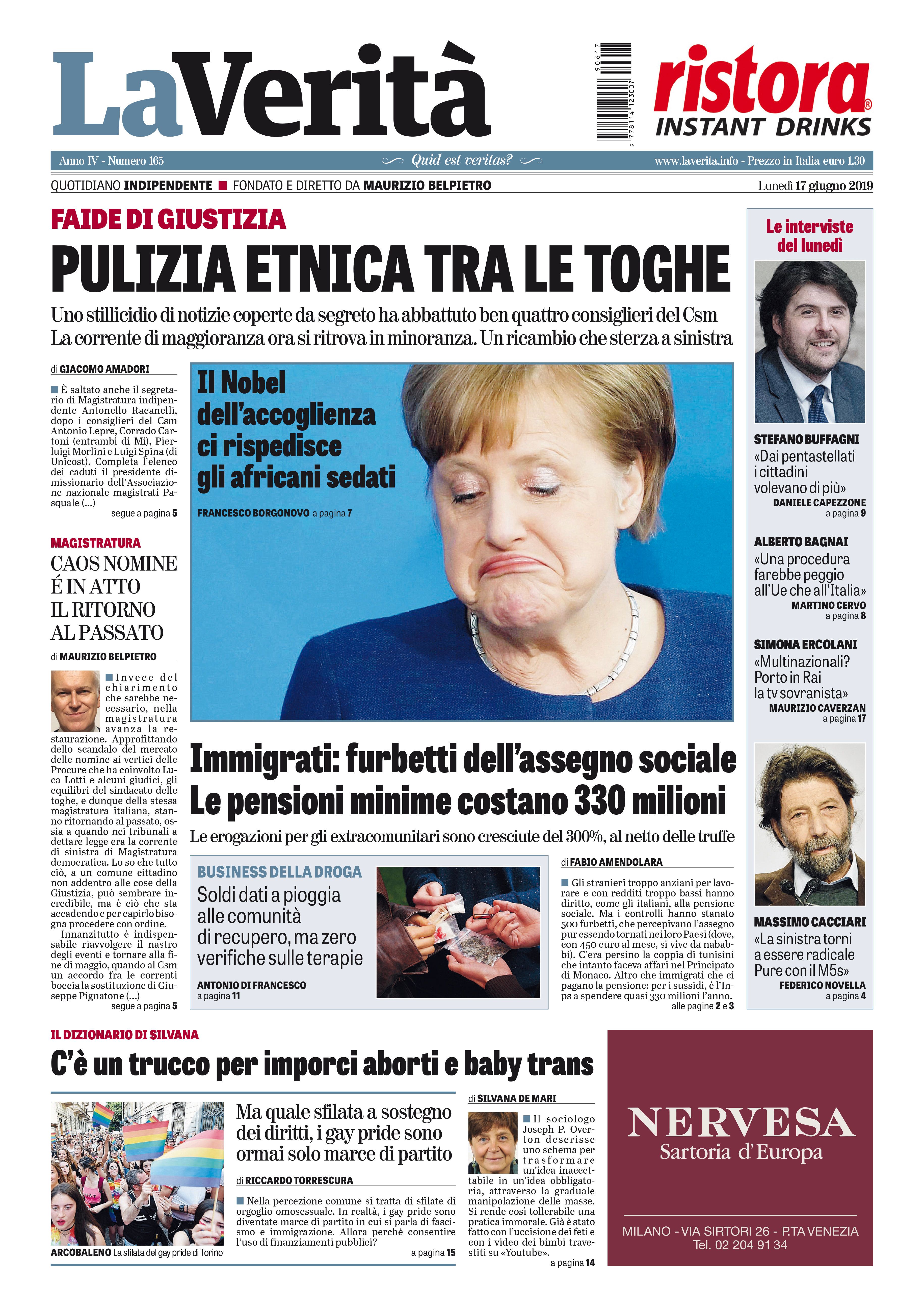 Oggi in edicola