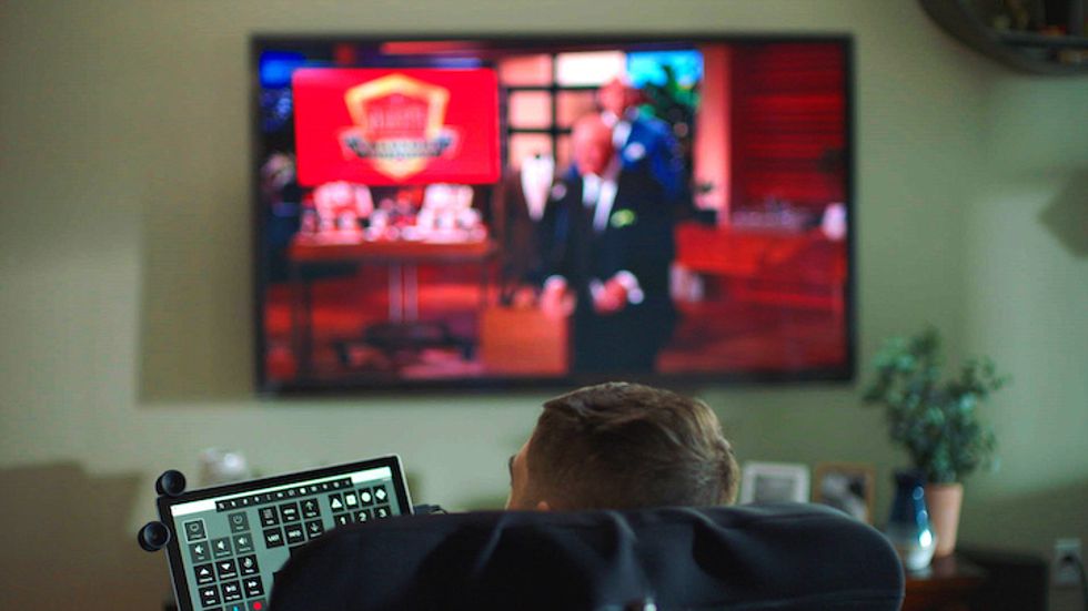 The new X1 feature from Comcast is a free web-based tool that works with a user's existing eye-tracking device