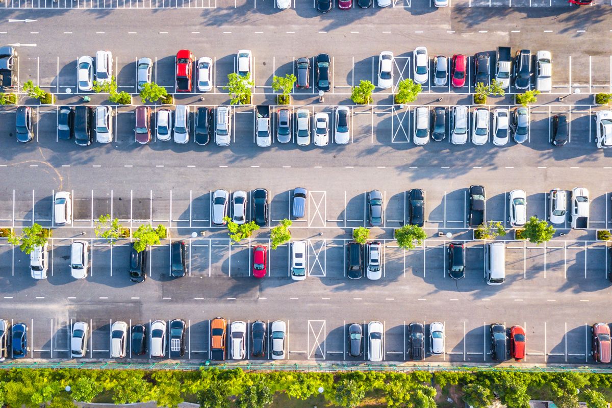 Photo of cars in a parking lot