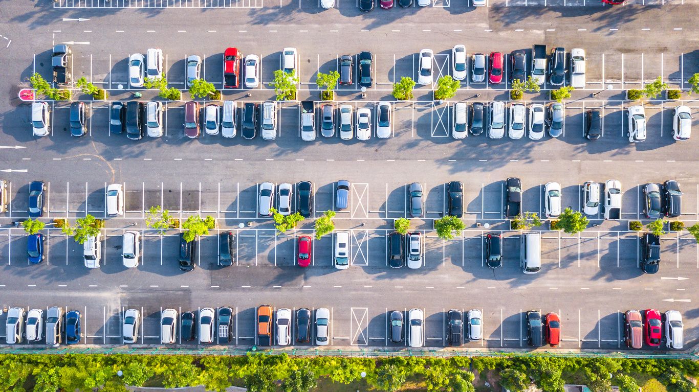 Photo of cars in a parking lot