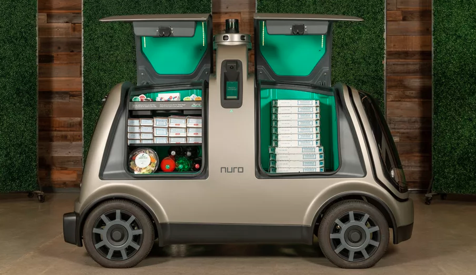 Nuro R2 driverless delivery vehicle