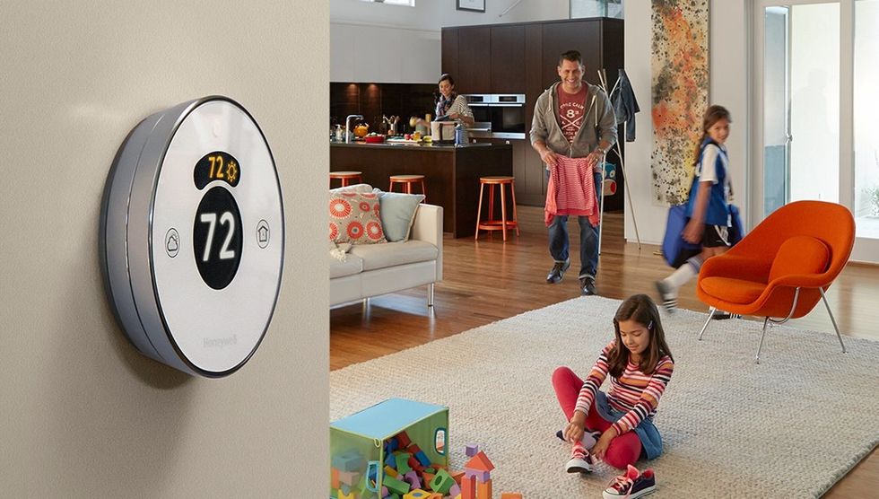 Photo of Honeywell smart thermostat