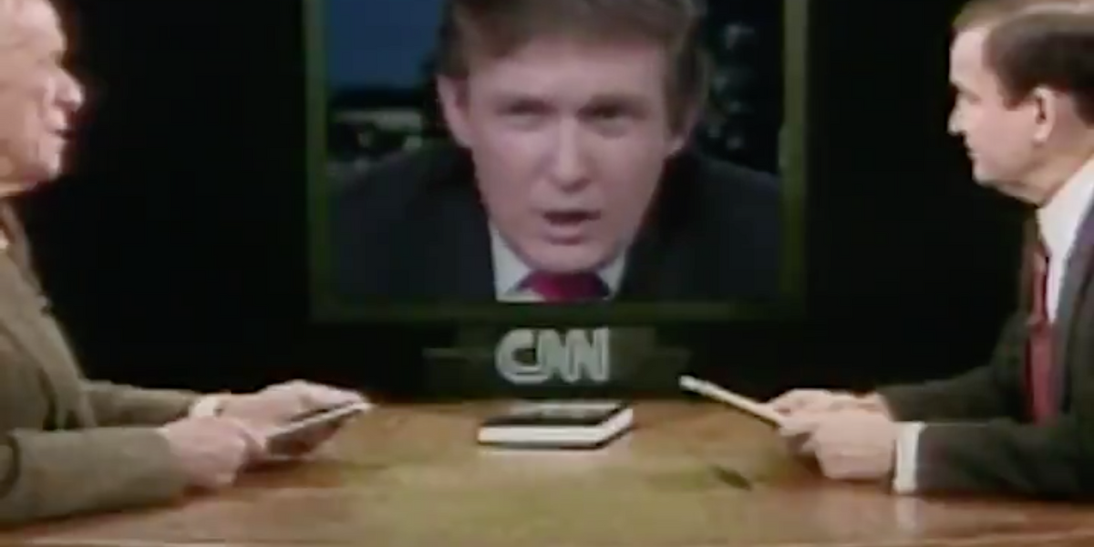 Bizarre Trump Interview From 1987 Shows Just How Brazen He S Always Been When Caught In An Obvious Lie Comic Sands