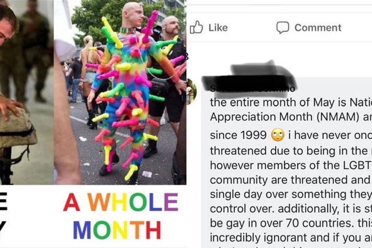 Homophobe claimed Pride Month is disrespectful to the military. Then, a veteran shut him down.